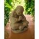 Statue de Moine Bouddhiste en Pierre 25cm | Import Asie