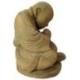 Statue de Moine Bouddhiste en Pierre 25cm | Import Asie