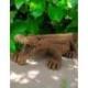 Sculpture Crocodile XL en bois de suar 95cm | Pièce Unique