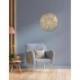 Décoration Murale Bohème en Raphia & Coquillages ⌀30cm