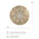Décoration Murale Bohème en Raphia & Coquillages ⌀30cm