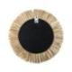 Décoration Murale Bohème en Raphia & Coquillages ⌀30cm