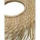 Miroir Bohème ⌀50cm en Paille | Forme Soleil