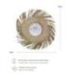 Miroir Bohème ⌀50cm en Paille | Forme Soleil