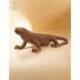 Statue Dragon de Komodo XL en bois de suar 100cm | Pièce Unique
