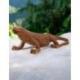 Statue Dragon de Komodo XL en bois de suar 100cm | Pièce Unique