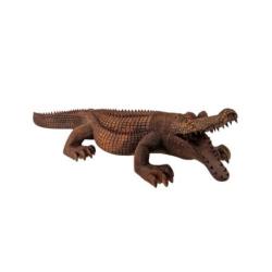 Statue Crocodile XL en bois de suar 100cm