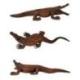 Statue Crocodile XL en bois de suar 103cm | Pièce Unique