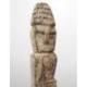 Statuette Tribale en Bois Pétrifié 25cm | Arts Premiers du Timor