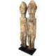 Statuette Tribale d'un Couple en Bois Pétrifié 28cm | Arts Premiers du Timor