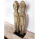 Statuette Tribale d'un Couple en Bois Pétrifié 28cm | Arts Premiers du Timor