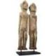 Statuette Tribale d'un Couple en Bois Pétrifié 28cm | Arts Premiers du Timor