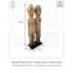 Statuette Tribale d'un Couple en Bois Pétrifié 28cm | Arts Premiers du Timor