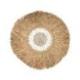 Décoration murale Bohème en Raphia & Coquillages ⌀50cm