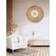 Décoration murale Bohème en Raphia & Coquillages ⌀50cm