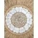 Décoration murale Bohème en Raphia & Coquillages ⌀50cm
