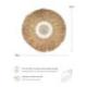 Décoration murale Bohème en Raphia & Coquillages ⌀50cm