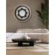 Miroir Ethnique Chic ⌀60cm en Paille | Tissage Naturel Noir