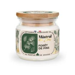 Bougie Parfumée Artisanale "Forêt de Pins" 40 heures 150ml | Mistral des Sens