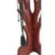 Arbre à bijoux démontable en bois | Finition "Rouge intense"