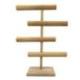 Présentoir à bijoux 4 niveaux 48cm en bois brut
