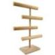 Présentoir à bijoux 4 niveaux 48cm en bois brut