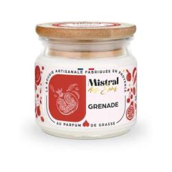 Bougie Parfumée Artisanale "Grenade" 40 heures 150ml | Mistral des Sens
