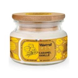 Bougie Parfumée Artisanale "Caramel Vanillé" 70 heures 300ml | Mistral des Sens