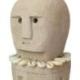 Statuette Ethnique en Pierre et Coquillages 14cm | Artisanat de Sumba