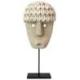 Masque Primitif en bois sur Pied 25cm | Artisanat de Sumba