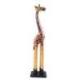 Statue Girafe 60cm en bois, déco ambiance savane africaine.