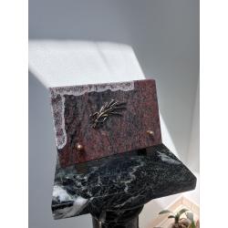 Plaque rectangle 12cm * 18cm avec bronze