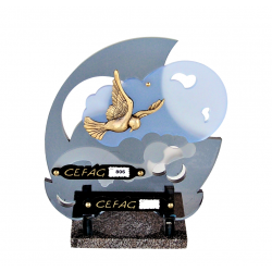 Plaque altu Colombe