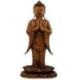 Statue de Bouddha Debout 40cm en bois sculpté | Création artisanale de Bali