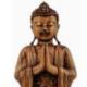 Statue de Bouddha Debout 40cm en bois sculpté | Création artisanale de Bali