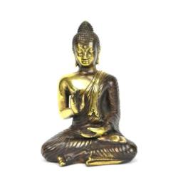 Statuette Bouddha Abhaya Mûdra en laiton 14cm. Série limitée.
