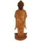 Statue de Bouddha debout en bois de suar teinté 100cm