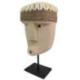 Masque Primitif en Pierre sur pied 16cm | Artisanat de Sumba