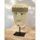 Masque Primitif en Pierre sur pied 16cm | Savoir-faire de Sumba