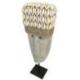 Grand Masque Primitif en Pierre sur pied 35cm | Artisanat de Sumba
