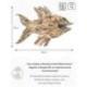 Décoration Murale Poisson en bois flotté XL 100x70cm | Déco Marine