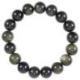 Bracelet en Obsidienne dorée AAA - boules 12mm
