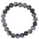 Bracelet Obsidienne Neige - boules 8mm