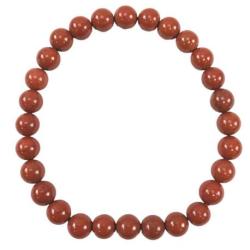 Bracelet Jaspe Rouge - boules 6mm