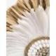 Décoration murale Bohème en Raphia, Coquillages & Plumes ⌀40cm