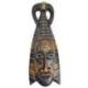 Masque africain tribal en bois 30cm, décoration murale ethnique