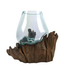 Vase en Verre Soufflé sur Racine de Gamal - Petit modèle Vase en Verre Soufflé sur Racine de Gamal - Petit modèle