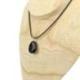 Collier Obsidienne noire AAA - pendentif pierre roulée + cordon