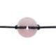 Donut ou Pi Chinois en Quartz Rose 30mm + cordon - Pendentif ou bracelet