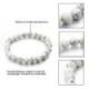 Bracelet Howlite | Boules 8mm